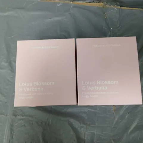 2X FRAGRANCED BLOSSOM & BERBENA FRAGRANCED CANDLE