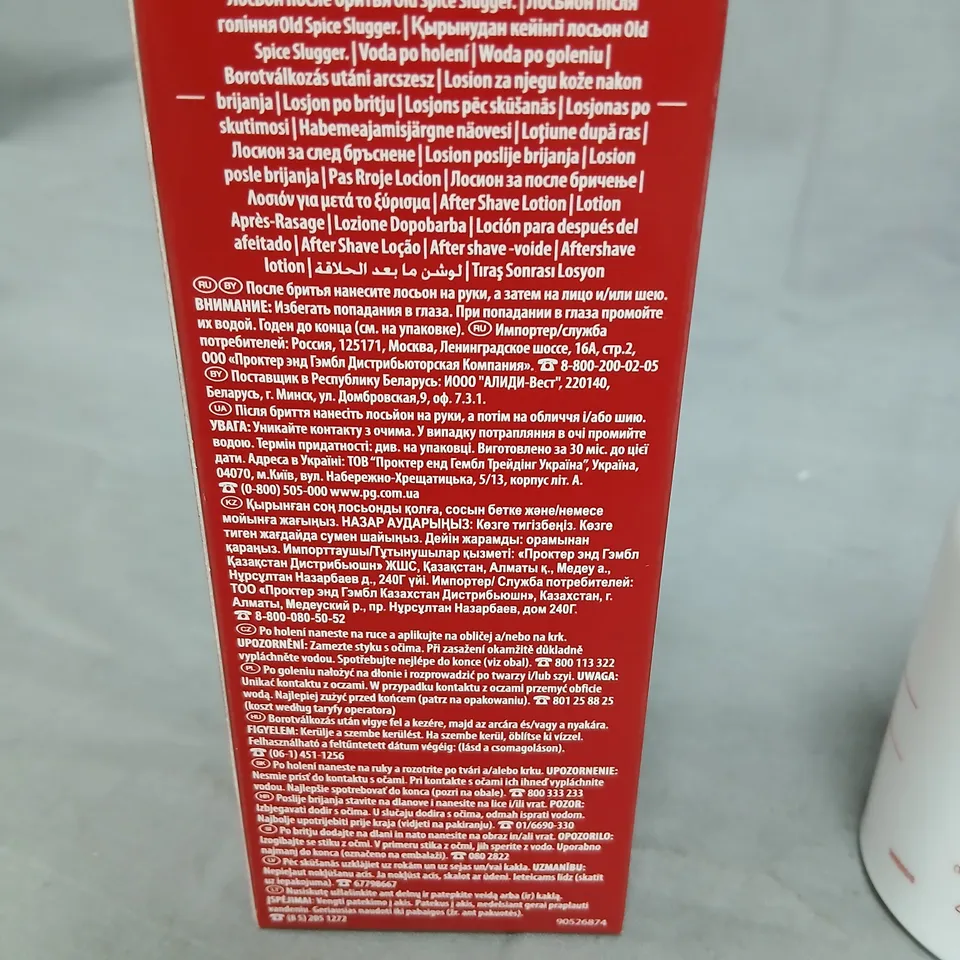 SIX BOTTLES OLD SPICE SLUGGER AFTER SHAVE LOTION – 100 ML
