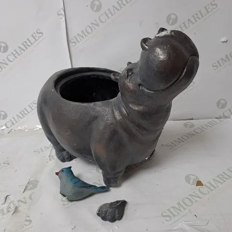 MY GARDEN STORIES HIPPO PLANTER