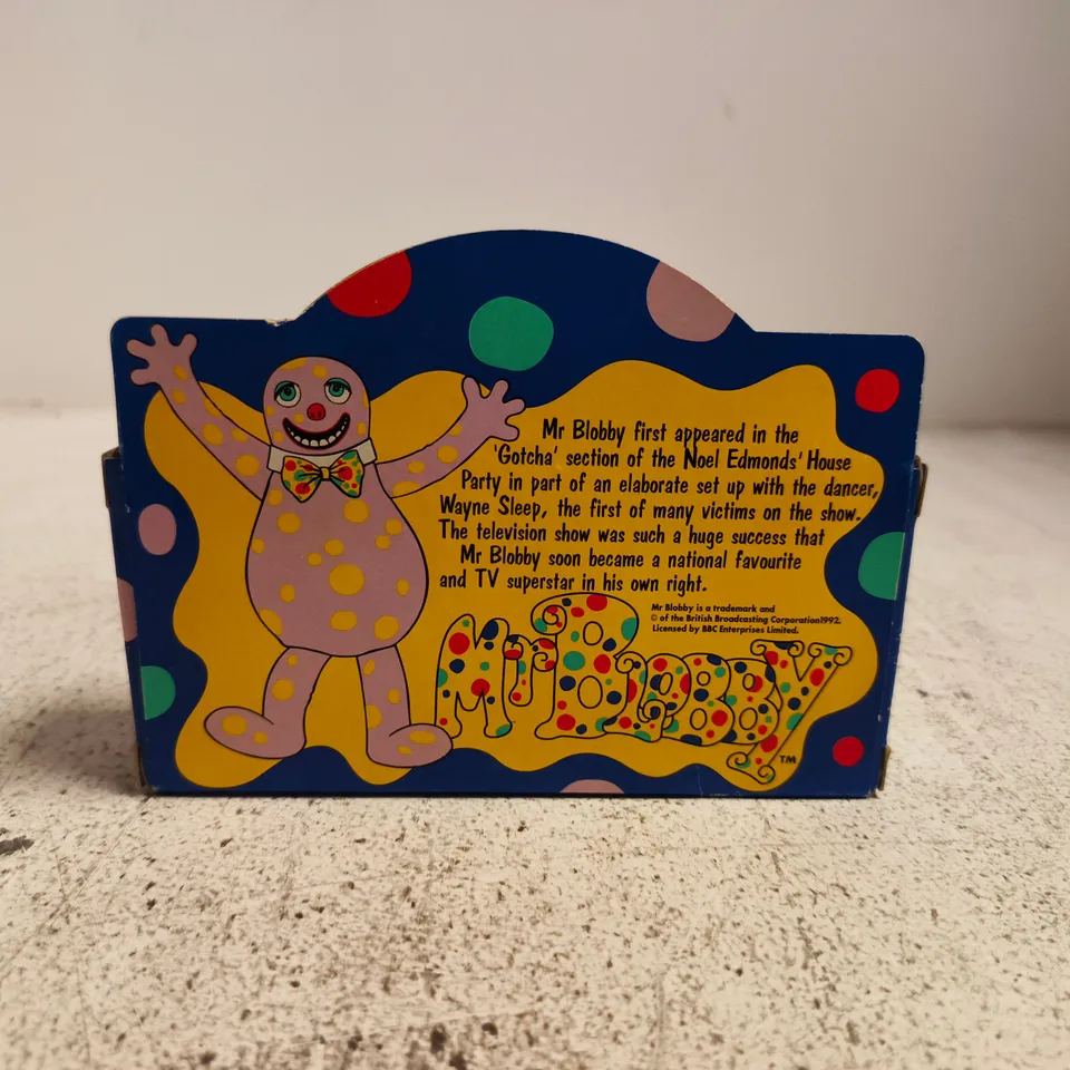 MR BLOBBY DIE-CAST TOY CAR IN ORIGINAL PACKAGING