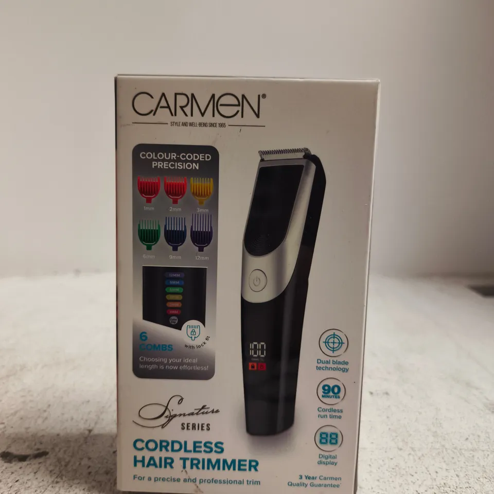 CARMEN CORDLESS HAIR TRIMMER – SIGNATURE SERIES