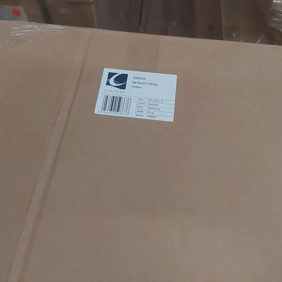 PALLET CONTAINING A LARGE QUANTITY OF ASSORTED BATHROOM FURNITURE PARTS INCLUDING: DEEP BASE END/INFIL PANELS, BASE DOOR ECT