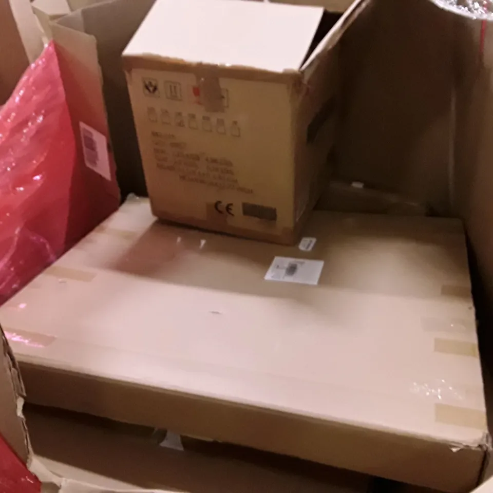 PALLET OF ASSORTED PRODUCTS INCLUDING ELECTRIC PATIO HEATER, INSECT KILLER, ELECTRIC HEATING BLANKET, FOOD PROCESSOR, INDOOR PLAY HOUSE LARGE