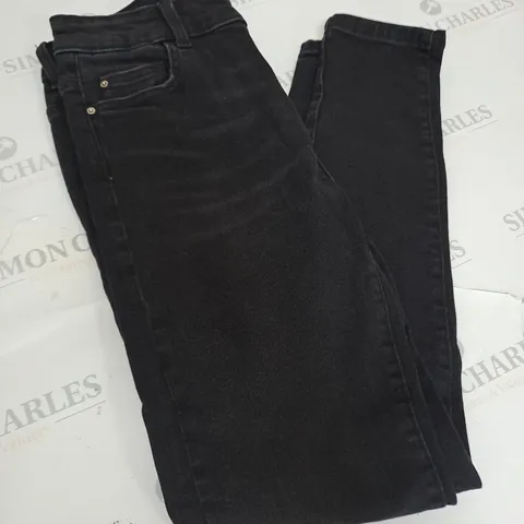 ZARA BLACK DENIM JEANS SIZE 10