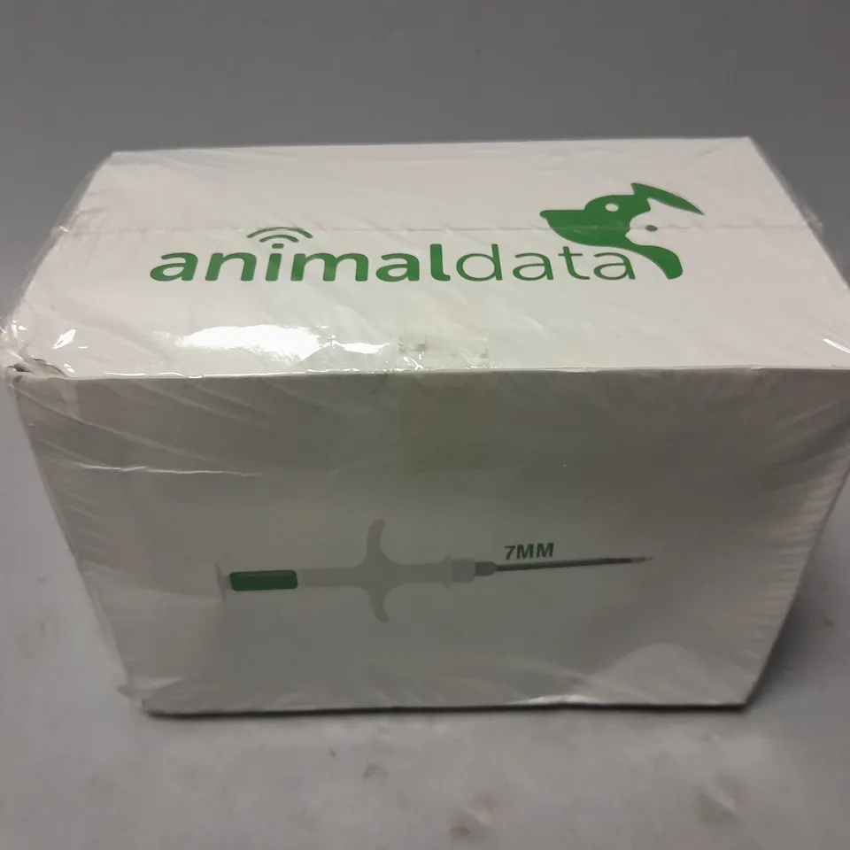 BOXED AND SEALED ANIMALDATA 1.25X7MM FDX-B PET ID MICROCHIPS RFID GLASS TRANSPONDER IMPLANT KIT 