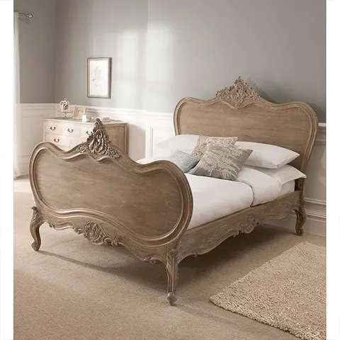 BRAND NEW BOXED HOMESDIRECT 365 MONTPELLIER BLANC ANTIQUE FRENCH STYLE DOUBLE BEDFRAME(4 BOXES)