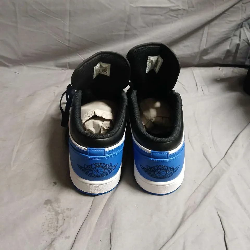NIKE AIR JORDAN TRAINERS – BLUE/BLACK/WHITE