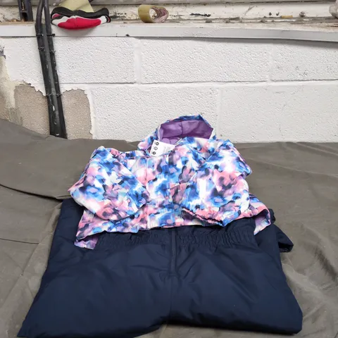 MOUNTAIN WAREHOUSE 2 PIECE KIDS SNOW SET: JACKET AND TROUSERS 5 - 6 YEARS WITH TAGS