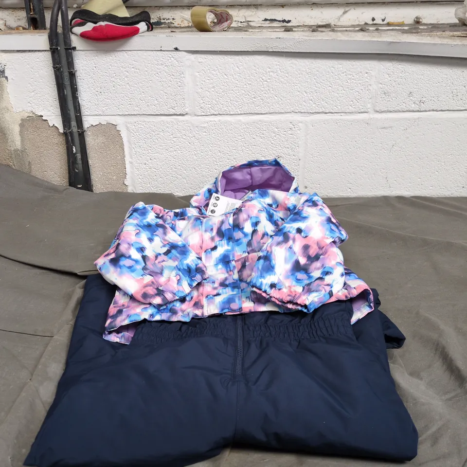 MOUNTAIN WAREHOUSE 2 PIECE KIDS SNOW SET: JACKET AND TROUSERS 5 - 6 YEARS WITH TAGS