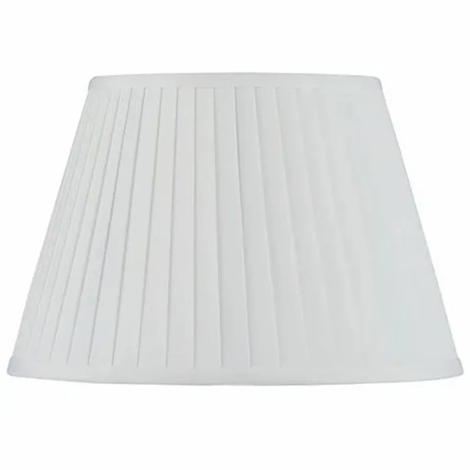 BOXED 4 × 25CM SILK EMPIRE LAMP SHADES IVORY 