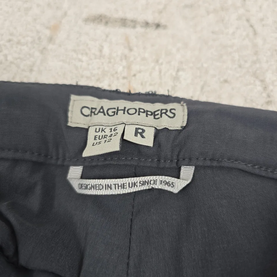 CRAGHOPPERS GREY TROUSERS UK16