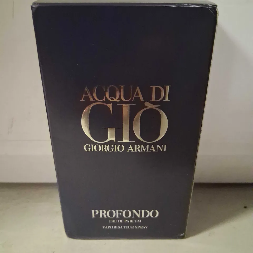 BOXED ACQUA DI GIO GIORGIO ARMANI PROFONDO EAU DE PARFUM 125ML