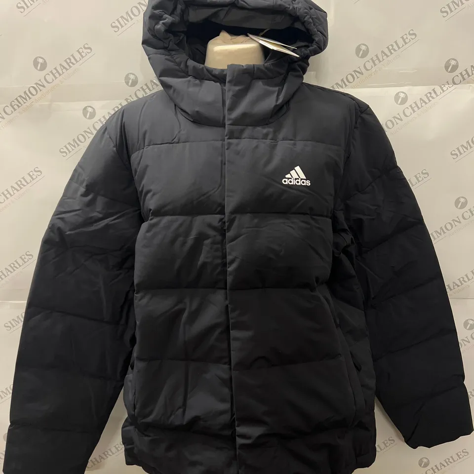 ADIDAS PADDED ZIP THROUGH JACKET IN BLACK SIZE M