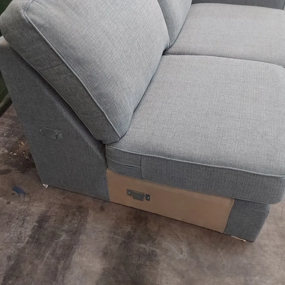 TWO SEATER SECTION DUCK EGG BLUE FABRIC