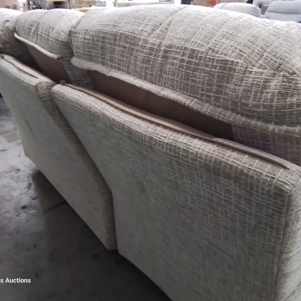 QUALITY BRITISH DESIGNER & MANUFACTURED G PLAN MINSTRAL SINGLE MANUAL RECLINING THREE SEATER SOFA WAFFLE CARAMEL FABRIC 