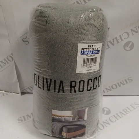 OLIVIA ROCCO DEEP FITTED SHEET - SUPER KING