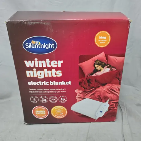 SILENTNIGHT WINTER NIGHTS ELECTRIC BLANKET - KING