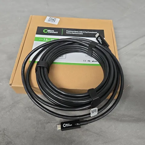 BOXED MICRO CONNECT PREMIUM OPTIC USB-C FULL FUNCTIONAL ACTIVE OPTICAL CABLE 7.5M