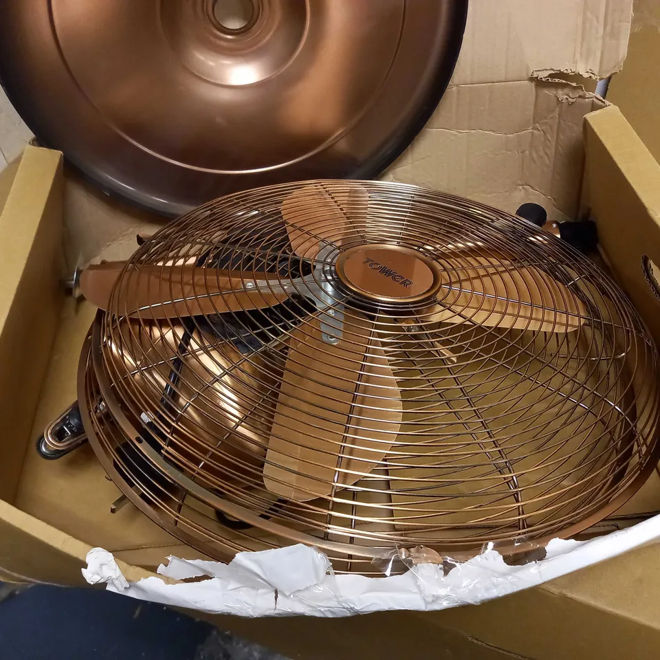 TOWER COPPERT METAL PEDESTAL FAN 