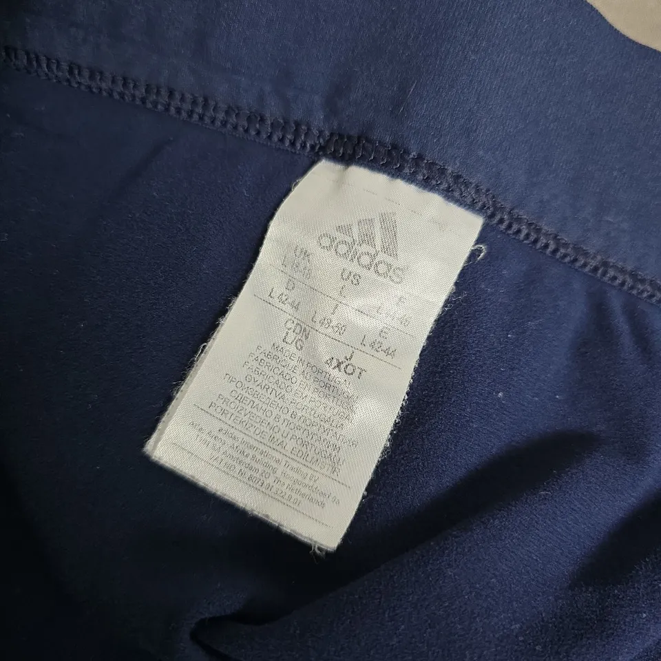 ADIDAS WORKOUT BOTTOMS IN NAVY - UK 16-18