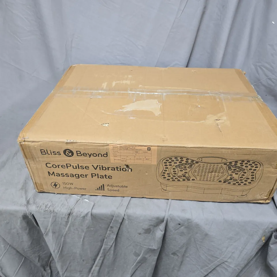 BOXED BLISS & BEYOND COREPULSE VIBRATIONS MASSAGER PLATE