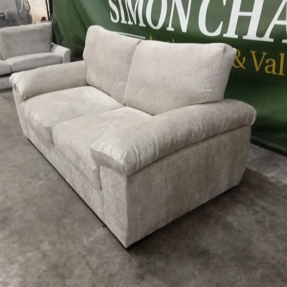 SALERNO STANDARD 2 SEATER FABRIC SOFA - NATURAL RRP £579