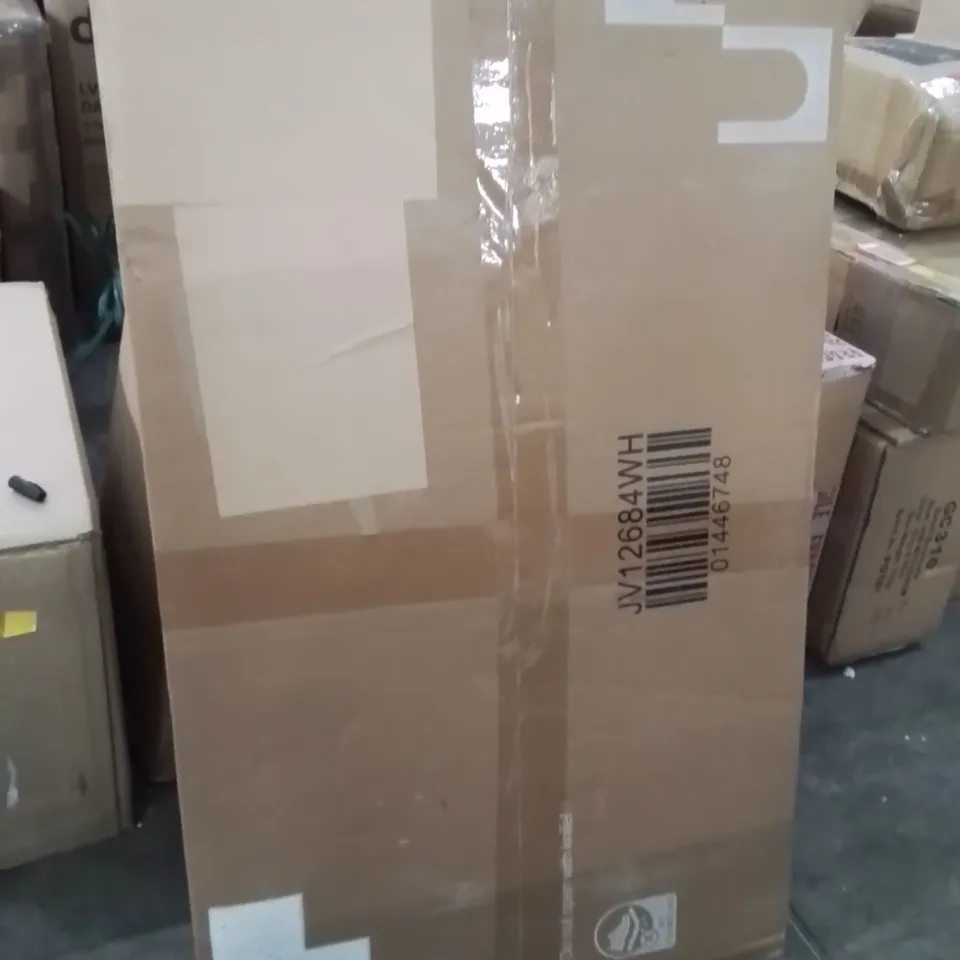 BOXED MID CENTURY MODERN COFFEE TABLE 2 TIER ACCENT TABLE WHITE