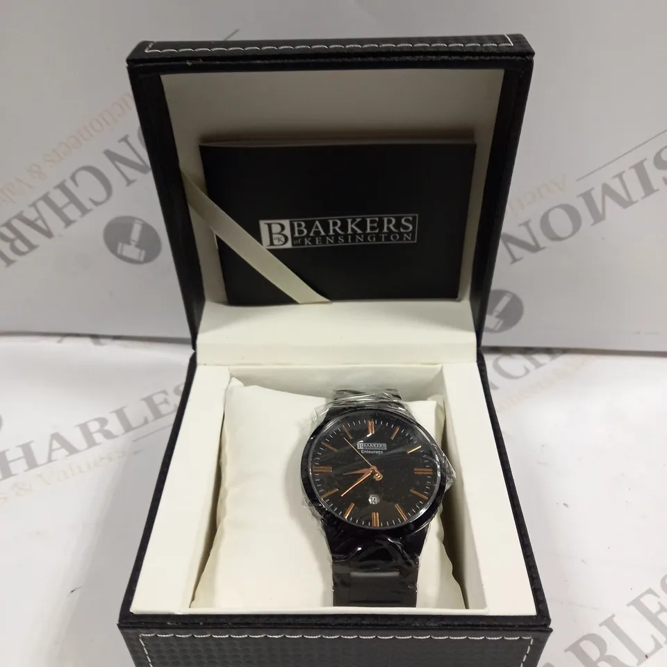 BOXED BARKERS OF KENSINGTON ENTOURAGE ROSE WATCH