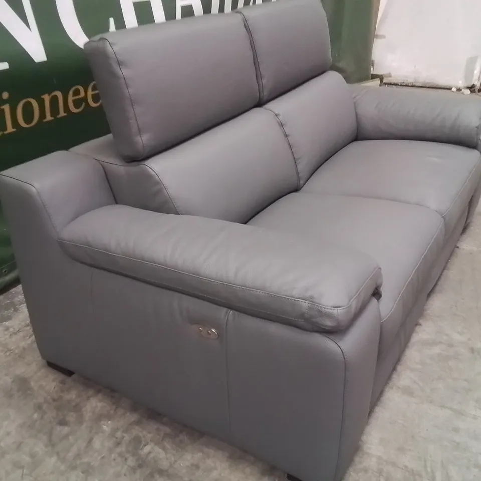 QUALITY DESIGNER ITALIAN MADE RICCARDO LEATHER 2 SEATER ELECTRIC RECLINER SOFA