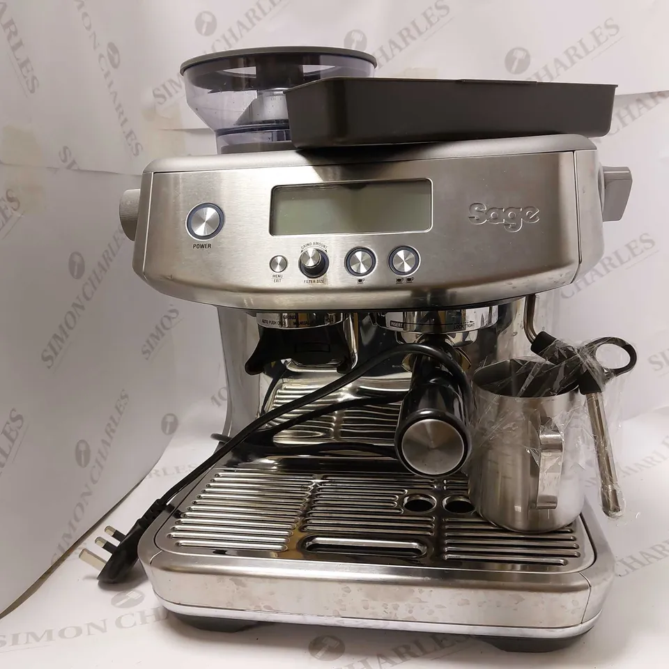 SAGE SES878 BSS COFFEE MACHINE - SILVER/BLACK