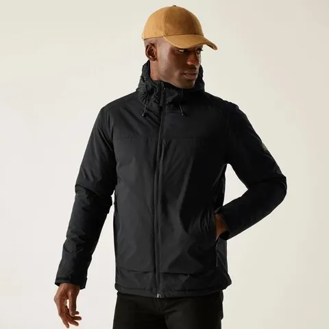 BRAND NEW REGATTA MEN'S WINSAR WATERPROOF INSULATED JACKET | BLACK 5XL