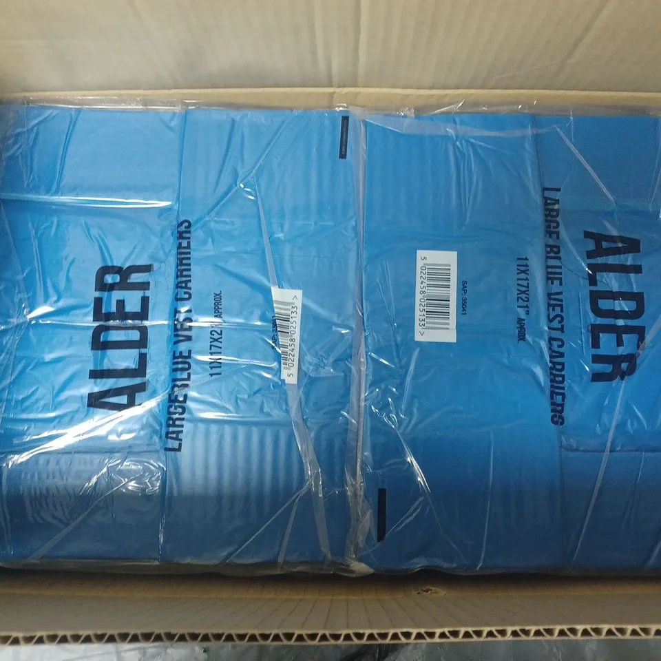 BOXED ALDER SET OF 10 PACKETS LARGE BLUE VEST CARRIERS 