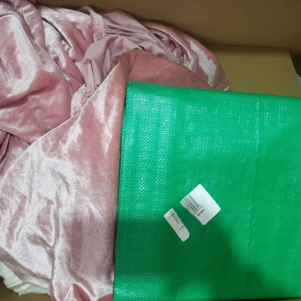 BOX OF APPROXIMATELY 15 ASSORTED HOUSEHOLD ITEMS TO INCLUDE KNITTING YARN IN BLACK, STEAM INHALER, ETC