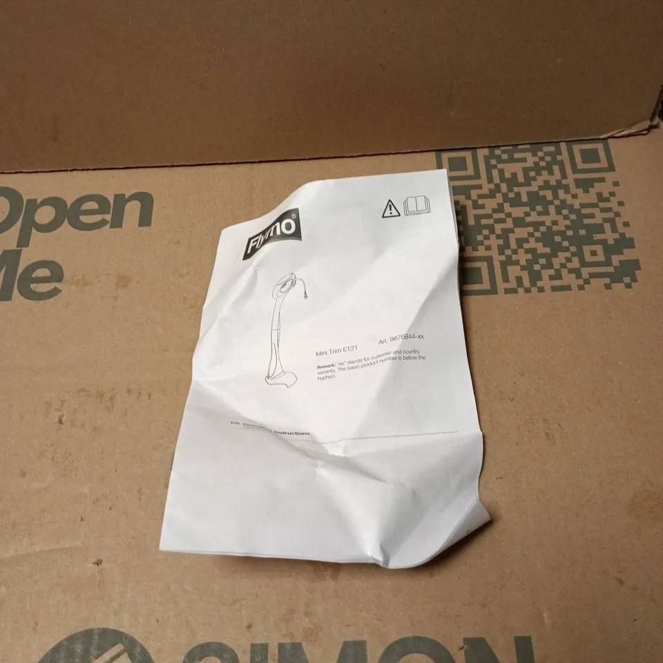 FLYMO MINI TRIM ET21 UNBOXED WITH MANUAL