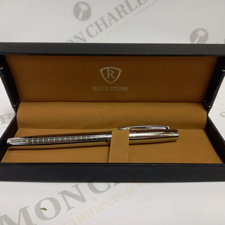 RUCKSTUHL STAINLESS STEEL LUXURY PEN – HAND ASSEMBLED 
