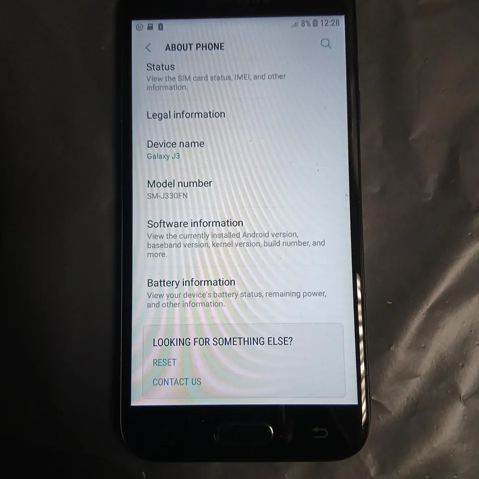 SAMSUNG GALAXY J3 SMARTPHONE – BLACK – SM-J330FN