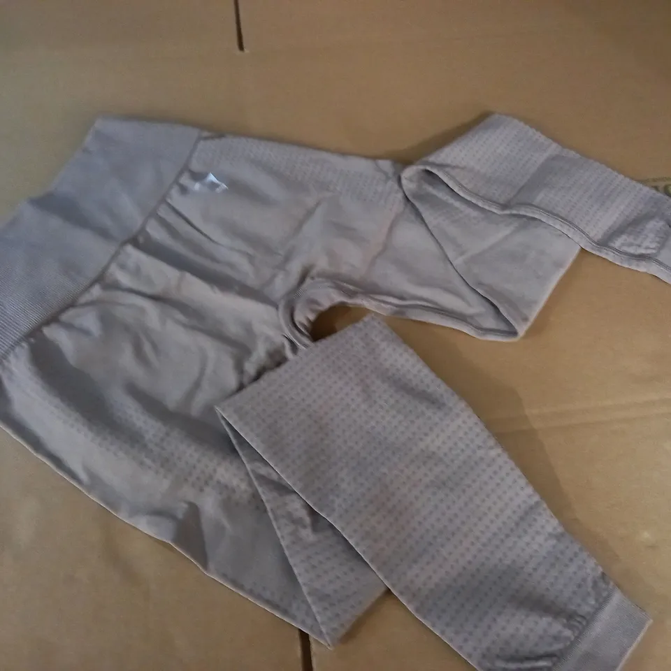 GYMSHARK LIGHT BROWN TRAINING PANTS - S