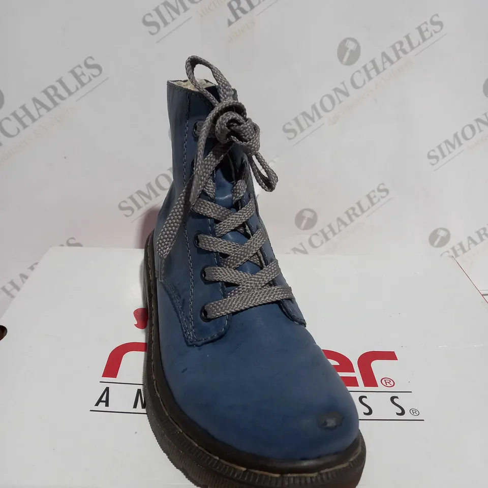 BOXED RIEKER LACE ANKLE BOOTS SIZE 3.5