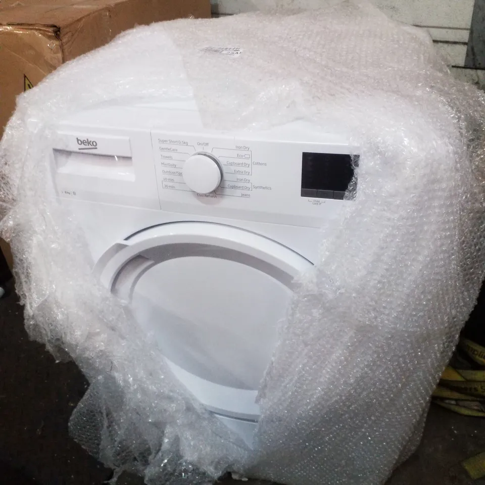 BEKO DTLCE80051W 8KG CONDENSER TUMBLE DRYER WITH SENSOR PROGRAMMES