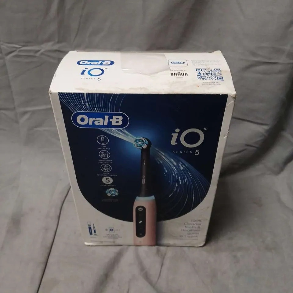 ORAL-B IO SERIES 5 ELECTRIC TOOTHBRUSH – PINK, BOXED