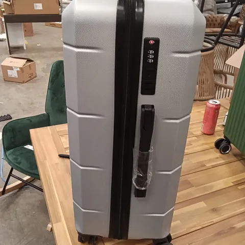 UNBOXED KEPLIN LUGG LIGHTWEIGHT DESIGN SMALL SIZE TRAVEL SUITCASE GREY COLOUR WITH LOCK NUMBERS AND WHEELS 