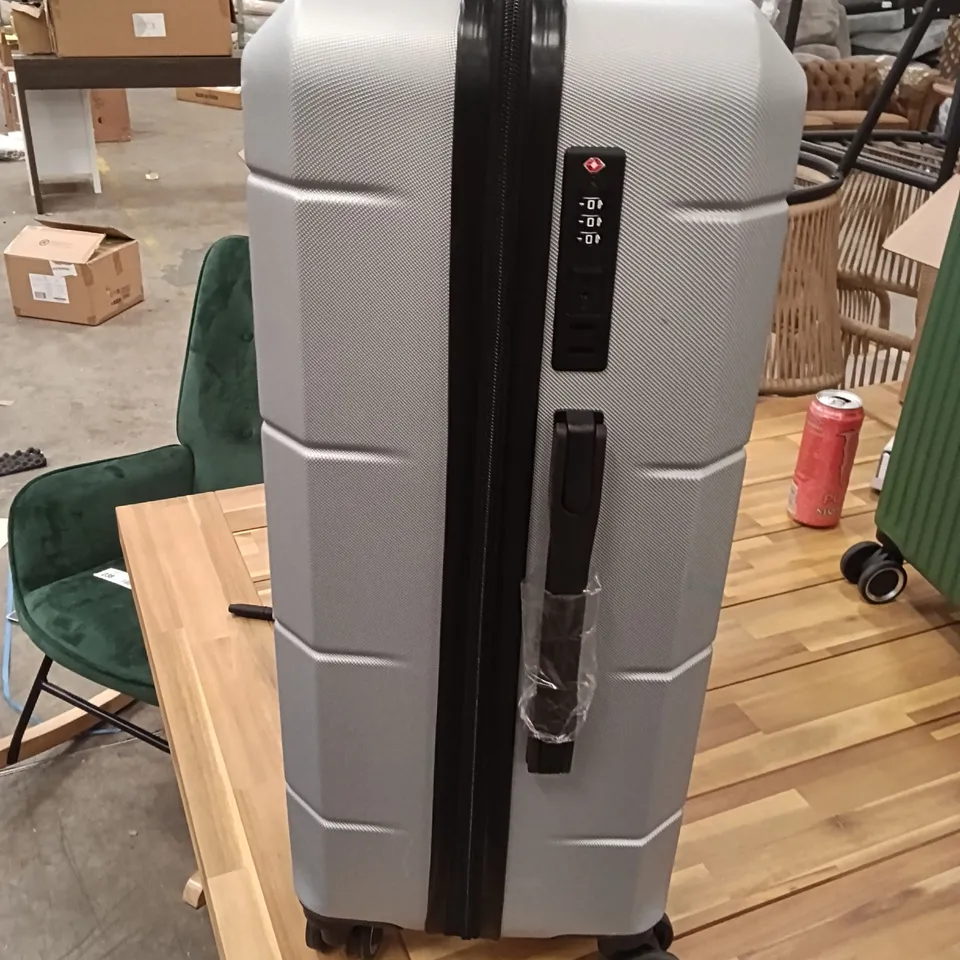 UNBOXED KEPLIN LUGG LIGHTWEIGHT DESIGN SMALL SIZE TRAVEL SUITCASE GREY COLOUR WITH LOCK NUMBERS AND WHEELS 