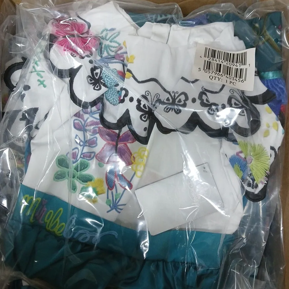 12 X DISNEY ENCANTO MIRABEL CHILDRENS COSTUMES - 9-10YRS
