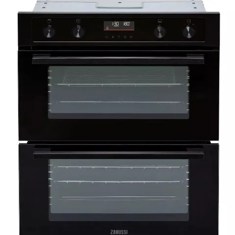 ZANUSSI ZPCNA7KN BUILT UNDER 59CM ELECTRIC DOUBLE OVEN BLACK A