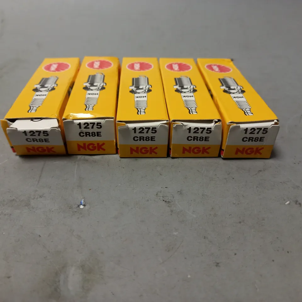 SET OF 5 NGK 1275 CR8E SPARK PLUGS 