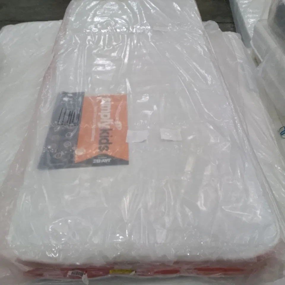 BAGGED JAY-BE SIMPLY KIDS FOAM OPEN COIL SPRUNG 2FT6 MATTRESS 