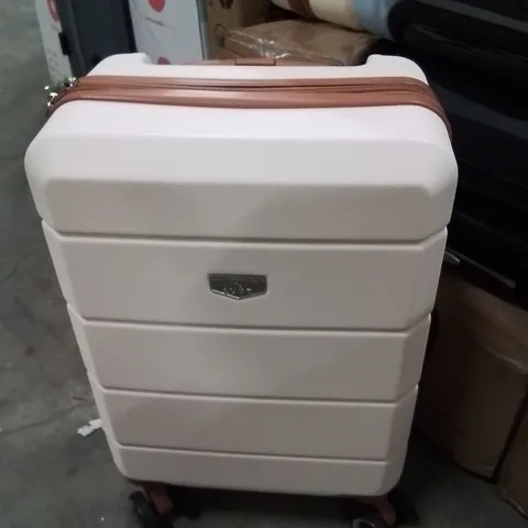 LUGG TRAVEL CABIN BAG CREAM&BROWN 