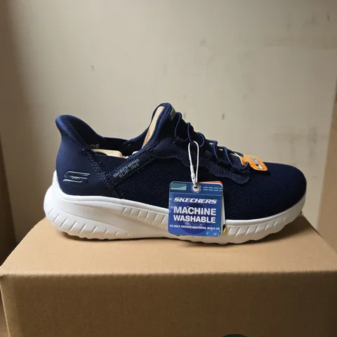 SKECHERS BOBS BLUE SLIP INS UK 6 BOXED