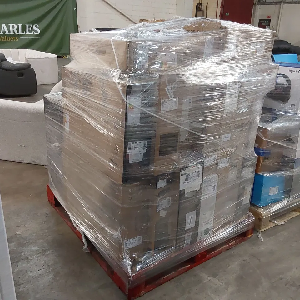 PALLET OF APPROXIMATELY 24 UNPROCESSED RAW RETURN MONITORS AND TELEVISIONS TO INCLUDE;