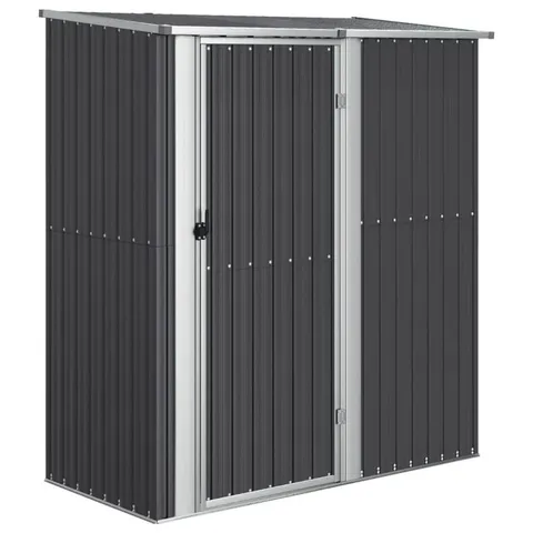 BOXED 180.5 CM X 97 CM AMARIUS PLASTIC TOOL SHED - ANTHRACITE